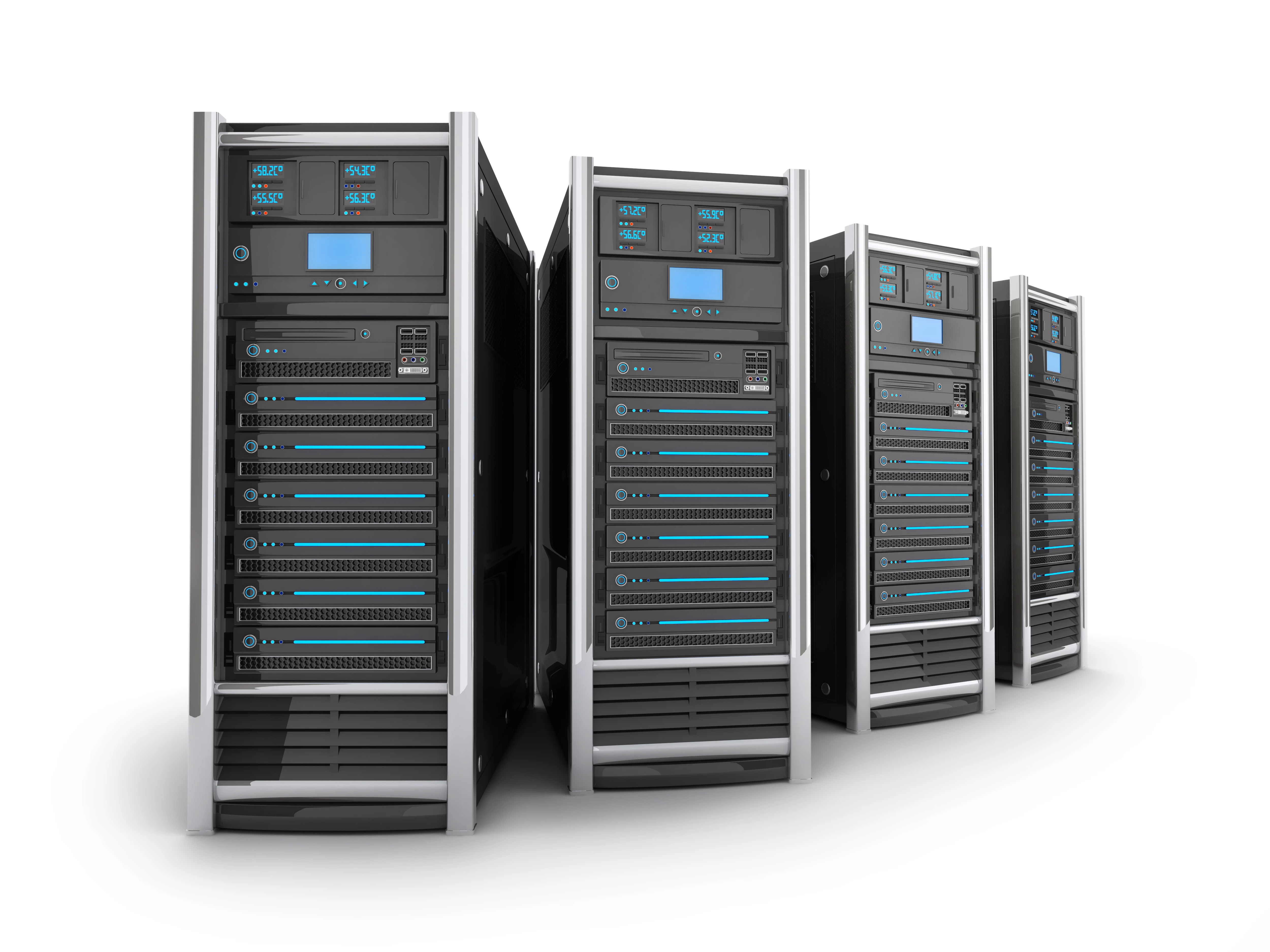 Kompakte Server mit integriertem RAID-System, ideal für kleine Unternehmen mit zentraler IT